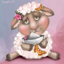 Схема вышивки «Серия Овечки»