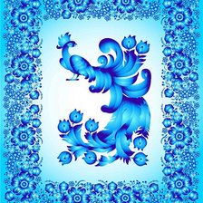 Схема вышивки «гжель»