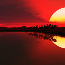 Схема вышивки «Закат»