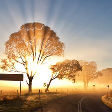 Схема вышивки «Закат»