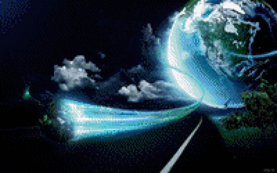 Космос - планета, земля, космос - предпросмотр