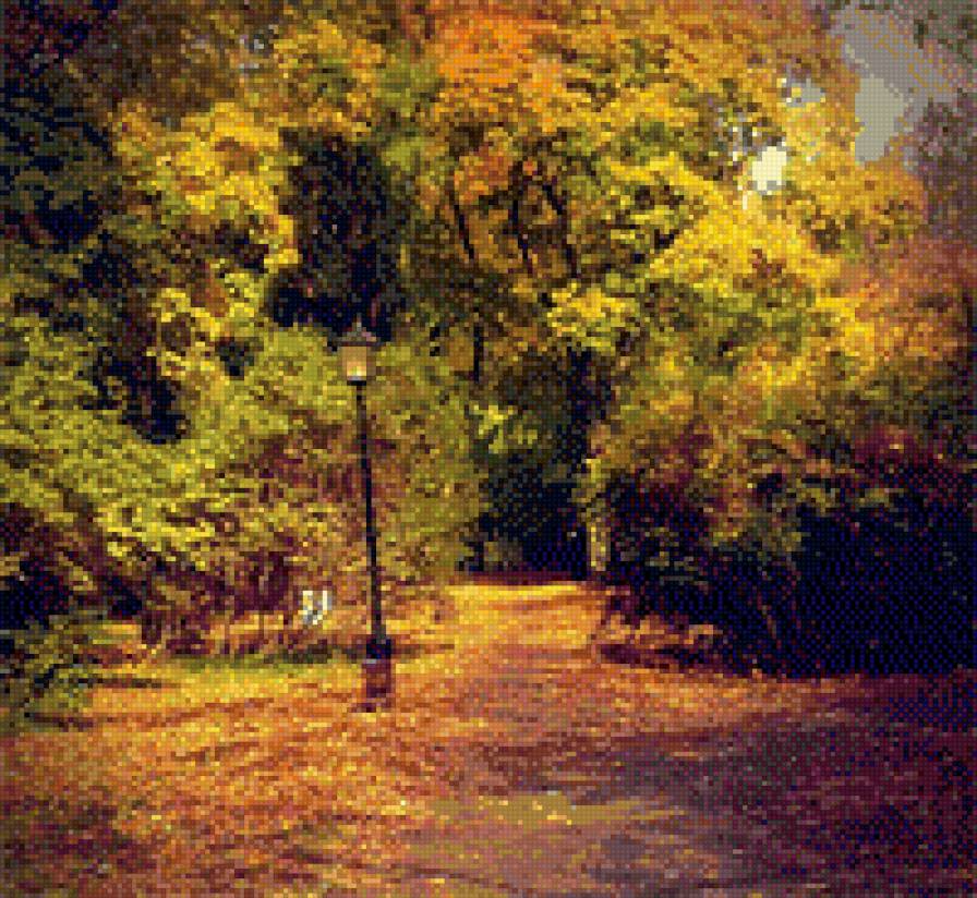 Парк в Несвиже - пейзаж, несвиж, парк, природа - предпросмотр