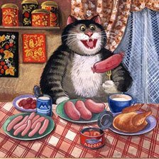 Схема вышивки «обжора»