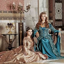 Схема вышивки «Хюррем и Михримах»