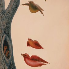 Схема вышивки «девушка дерево»