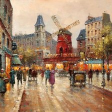 Схема вышивки «Мулен  Руж»