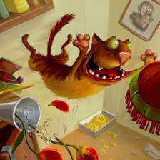 Схема вышивки «Котяра»