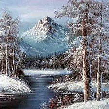 Схема вышивки «зима»