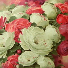 Схема вышивки «панно с пионами»