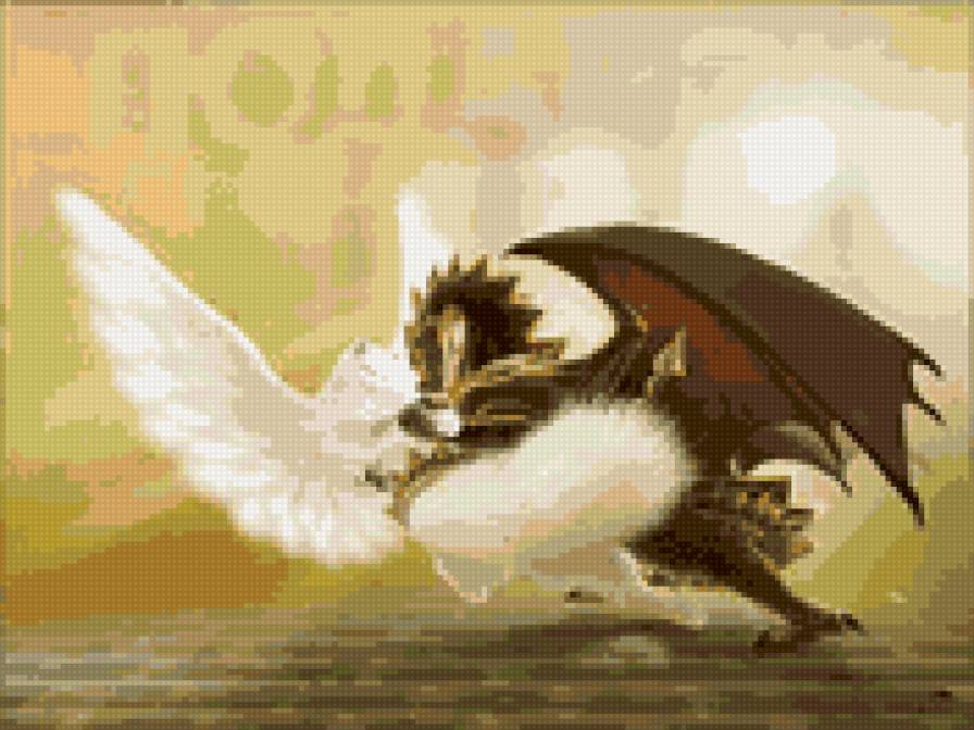 танец - крылья, танец, кот, дракон - предпросмотр