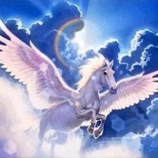 Схема вышивки «пегас в небе»