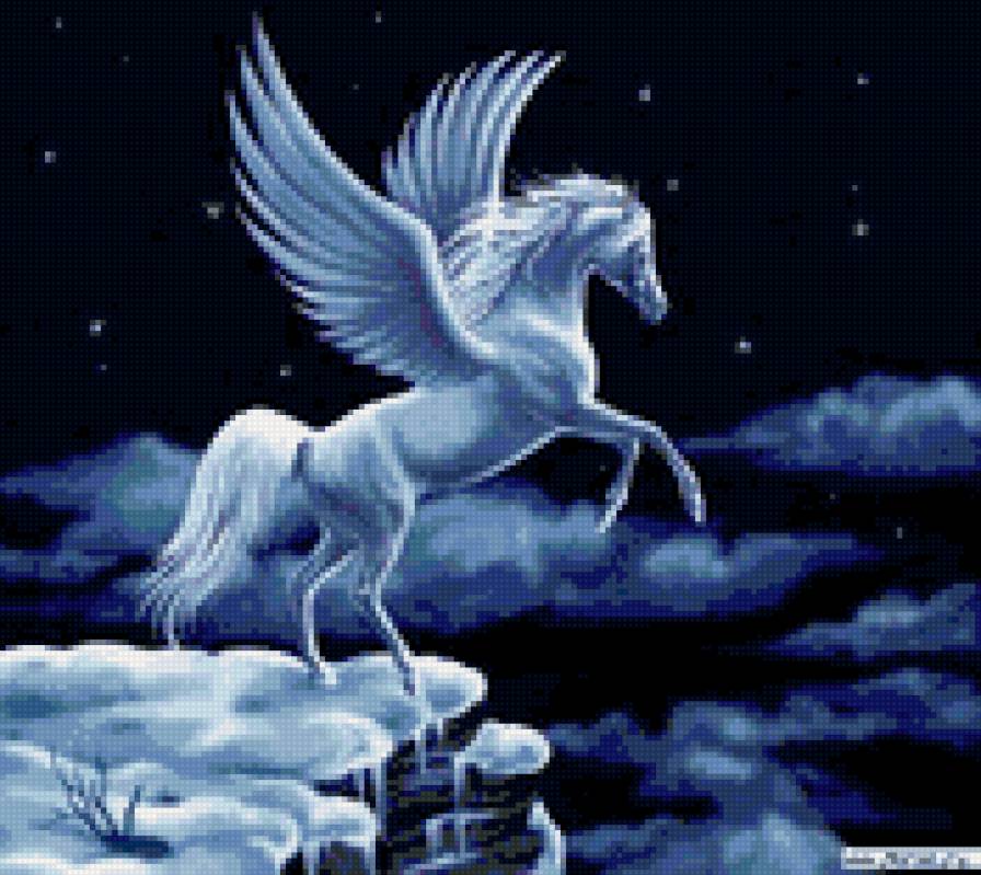 пегас на утесе 2 - крылья, пегас - предпросмотр