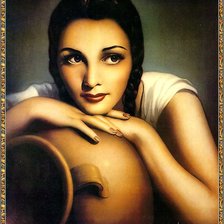 Схема вышивки «Девушка»