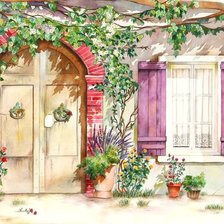 Схема вышивки «Улочка»