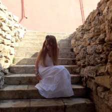 Схема вышивки «Девушка»