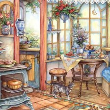 Схема вышивки «домашний уют»