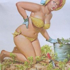 Схема вышивки «в огороде»