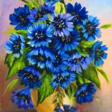 Схема вышивки «Волошки»