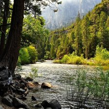 Схема вышивки «пейзаж»
