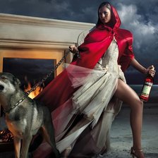 Схема вышивки «девушка»