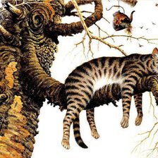 Схема вышивки «Кот»