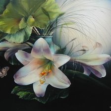 Схема вышивки «лилии»