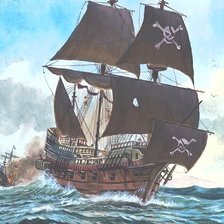 Схема вышивки «Черная жемчужина»