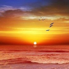 Схема вышивки «Море»