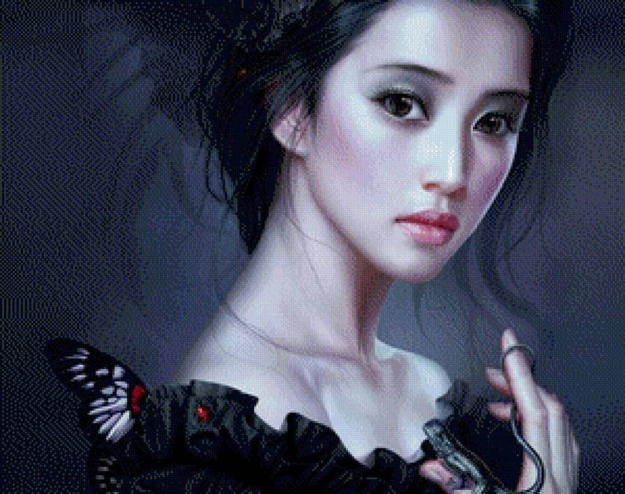 Девушка - взгляд, портрет, девушка - предпросмотр