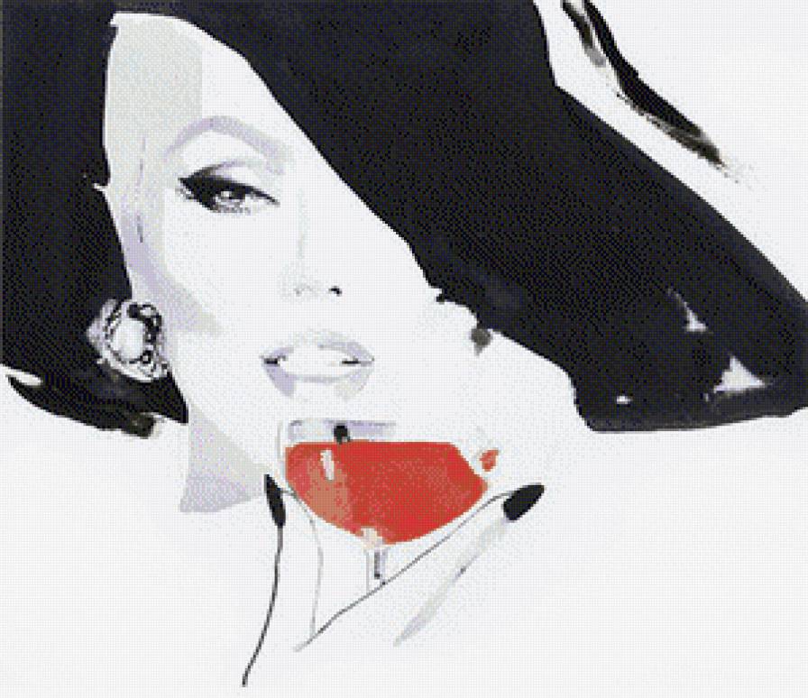 Лицо - монохром - предпросмотр