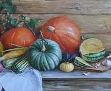 Схема вышивки «Натюрморт с тыквами»