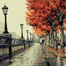 Схема вышивки «Набережная»