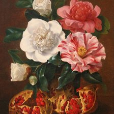 Схема вышивки «натюрморт с гранатом»