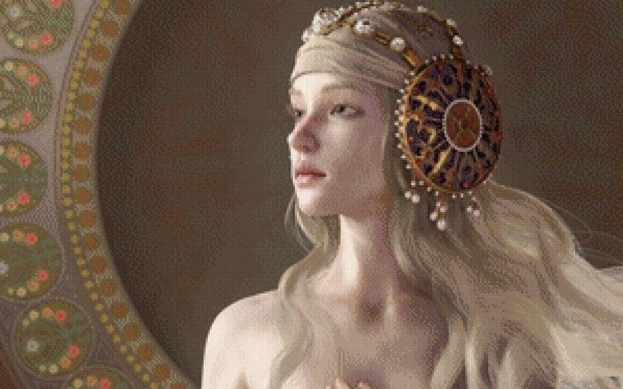 Блондинка - девушка, взгляд, блондинка - предпросмотр