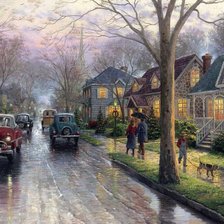 Схема вышивки «Городской пейзаж»