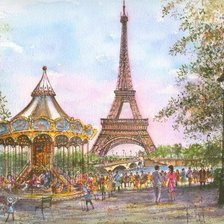 Схема вышивки «париж»