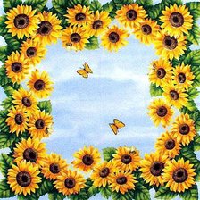 Схема вышивки «подсолнухи»