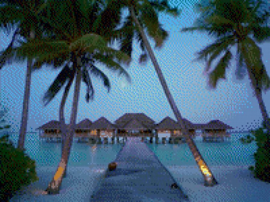 Maldives - пейзаж, побережье, море - предпросмотр