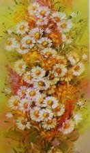 Схема вышивки «Триптих ромашка 1»