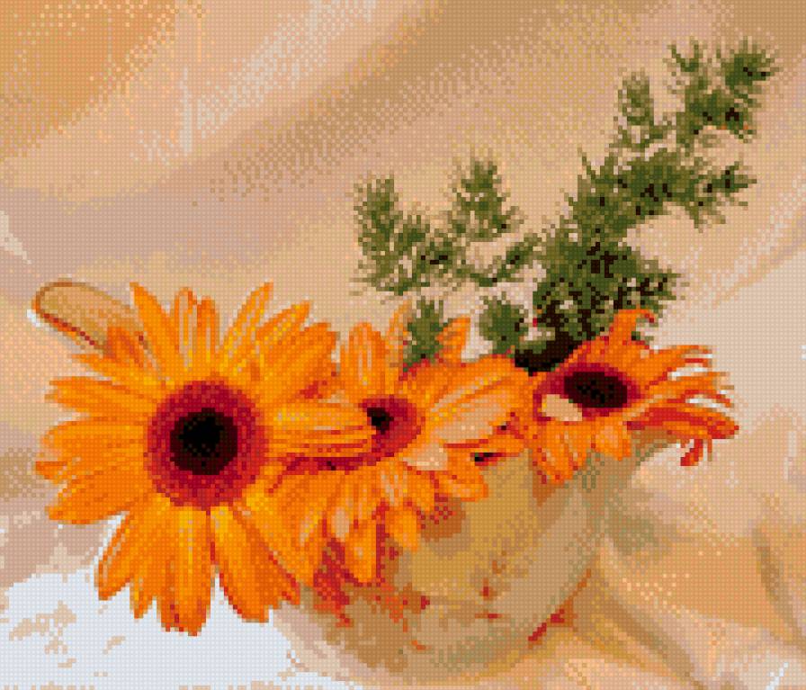 герберы - букет - предпросмотр