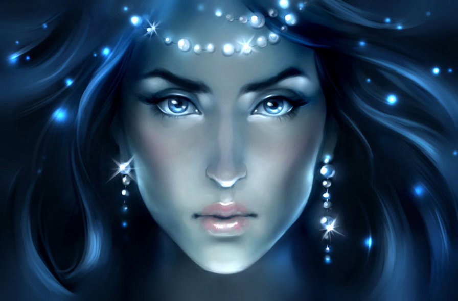 Царица - девушка, фэнтези, ночь - оригинал