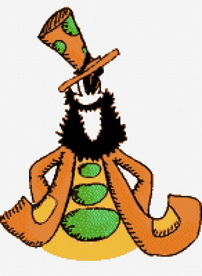 Бородач - арт, в шляпе, борода - предпросмотр