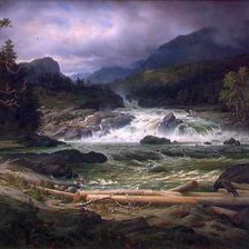 Схема вышивки «пейзаж»