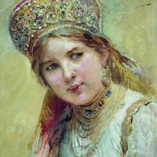 Схема вышивки «русская красота»