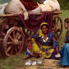 Схема вышивки «цыганка»