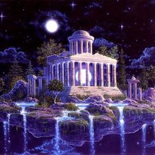 Схема вышивки «сказочный замок»