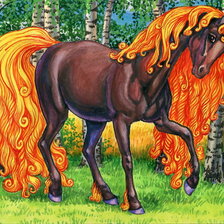 Схема вышивки «лошадка»