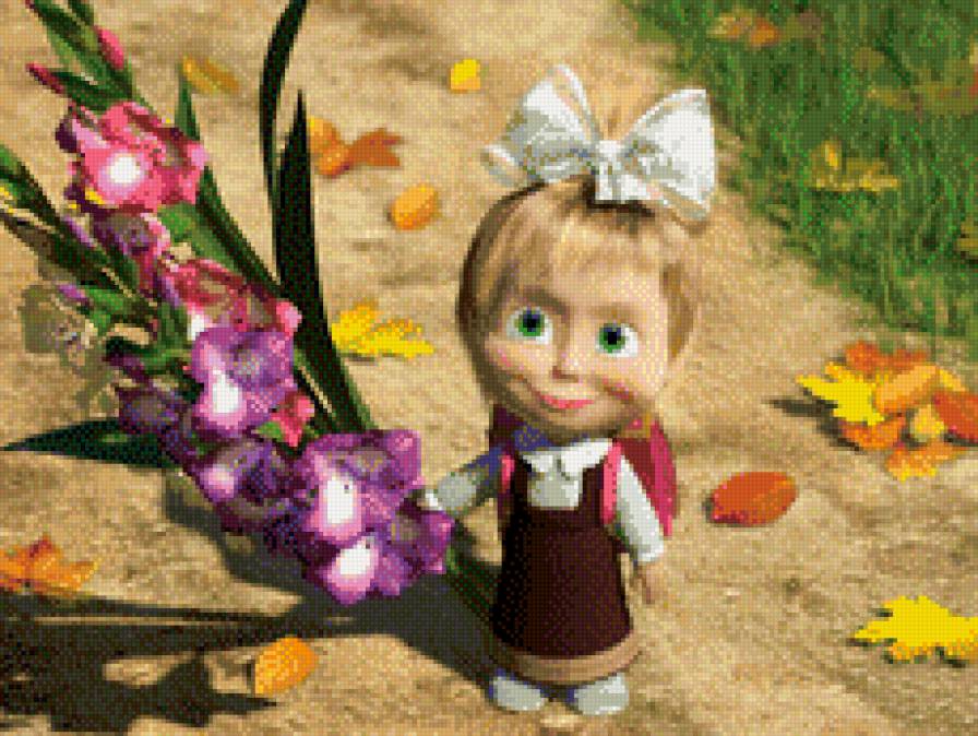 Первый раз в первый класс - маша, маша и медведь, мультики, школа, детское - предпросмотр