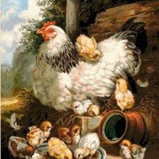 Схема вышивки «благородное семейство»