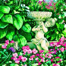 Схема вышивки «в саду»